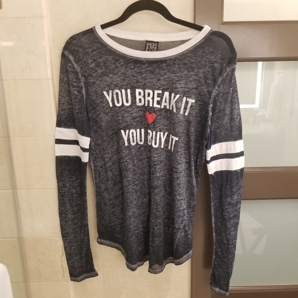 Modern Lux long sleeve t burnout